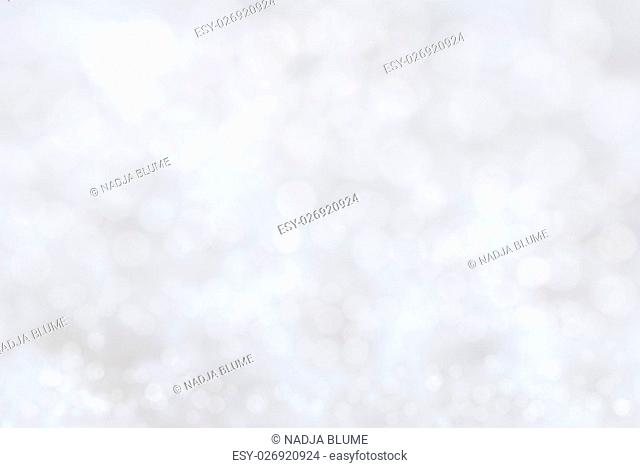 Christmas Background With Snow. Copy Space For Advertisement. Card For Seasons Greetings. Magic Bokeh Effect With Lights
