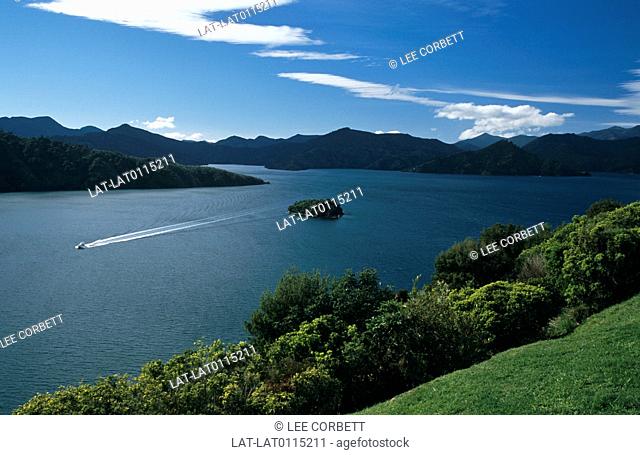 The Marlborough sounds is an area of coastline and islands at the northern point of the South island