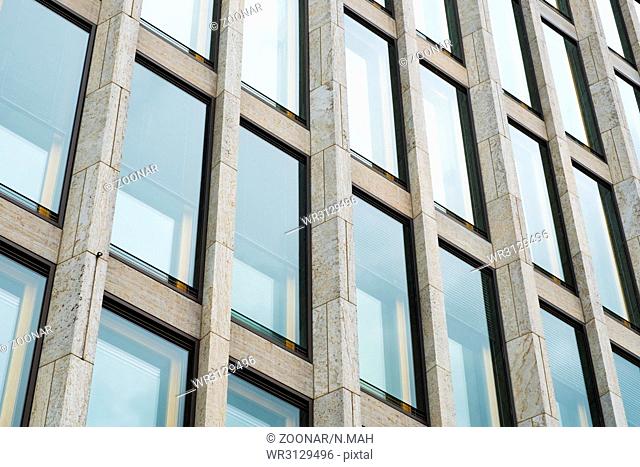 Modern building exterior detail - window facade