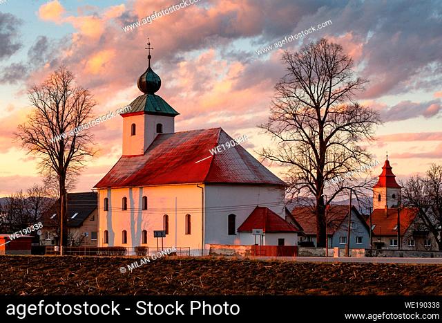 Church in Haj village in Turiec region, Slovakia
