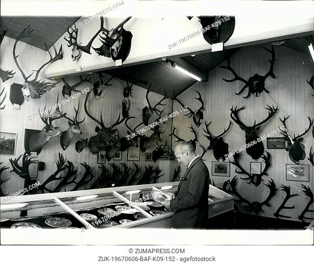 Jun. 06, 1967 - Grant For Antler Collection: The Government is providing funds to repair a stable block at a Staffordshire Stately home for the display of...