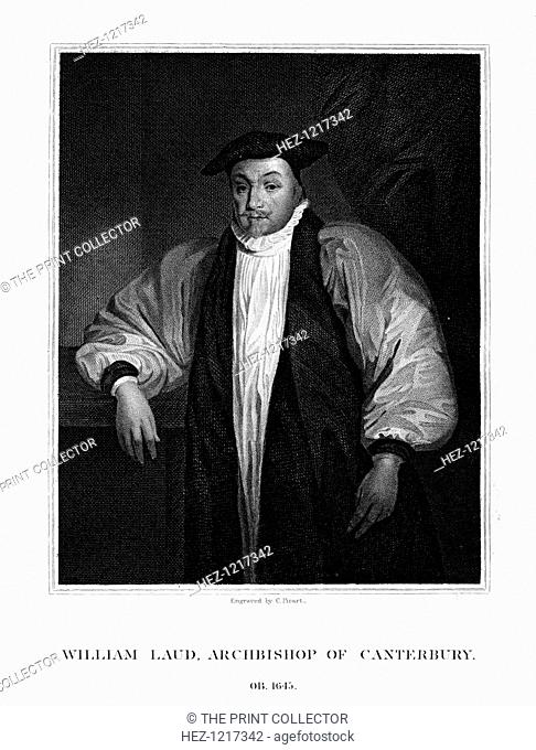 William Laud, Archbishop of Canterbury, (1823). Laud (1573-1645) was Archbishop of Canterbury and a fervent supporter of King Charles I of England