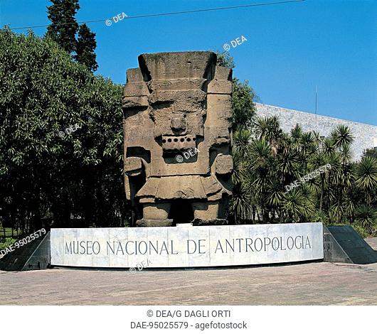 Mexico - Mexico City - National Museum of Antropology - Statue of Tlaloc (Rain God)