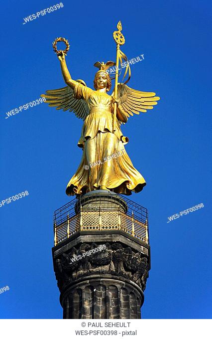 Germany, Berlin, Tiergarten, Angel on Victory Column