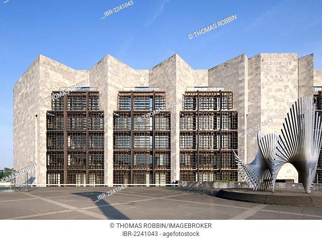 City Hall, City Council, architect Arne Jacobsen, Mainz, Rhineland-Palatinate, Germany, Europe, PublicGround