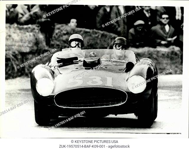 May 14, 1957 - Tragedy In The Mille Miglia. Spanish Marquis CPA Shes and Fourteen Die. The Spanish racing driver - wealthy Marquis Alfonso de Portago and his co...