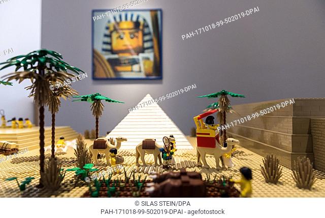 The lego world ""Egypt"" is part of a special exhibition called ""cities-castles-pyramids"", showing, a.o. Roman soldiers in combat with Teutons