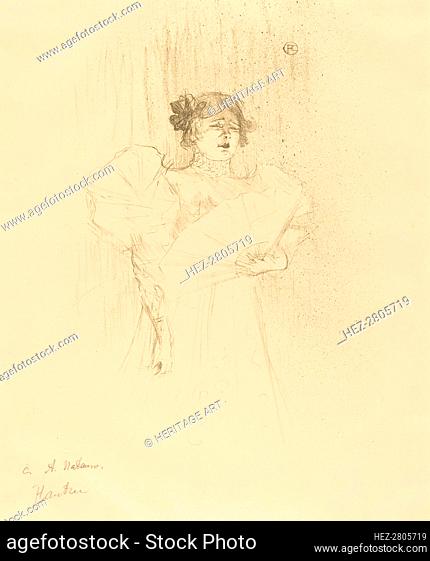 Luce Myres Full Face (Luce Myrès, de face), 1895. Creator: Henri de Toulouse-Lautrec