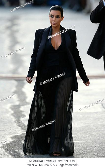Kim Kardashian seen leaving the ABC studios after Jimmy Kimmel Live Featuring: Kim Kardashian Where: Los Angeles, California