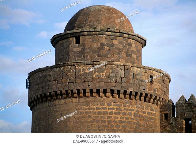 Round tower, detail, La Calahorra Castle, 1500-1512, Andalusia. Spain, 16th century