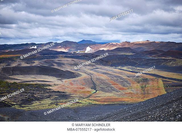 Iceland, Myvatn, Krafla volcano area, ringroad