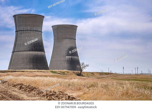 Rancho Seco nuclear power plant cooling towers