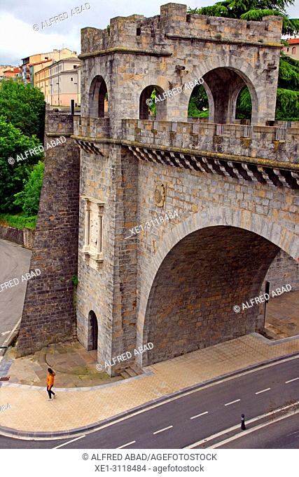 Portal Nuevo of the wall of the Ciudadela, Pamplona, Navarra, Spain