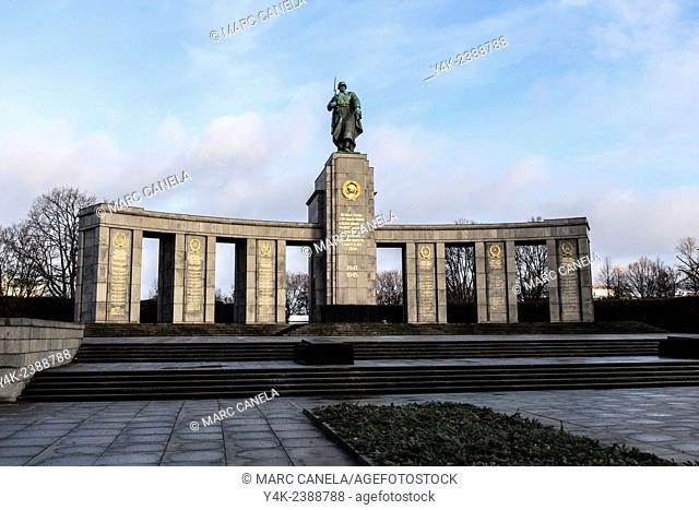 Europe, Germany, Berlin, The Soviet War Memorial is a vast war memorial and military cemetery in Berlin's Treptower Park