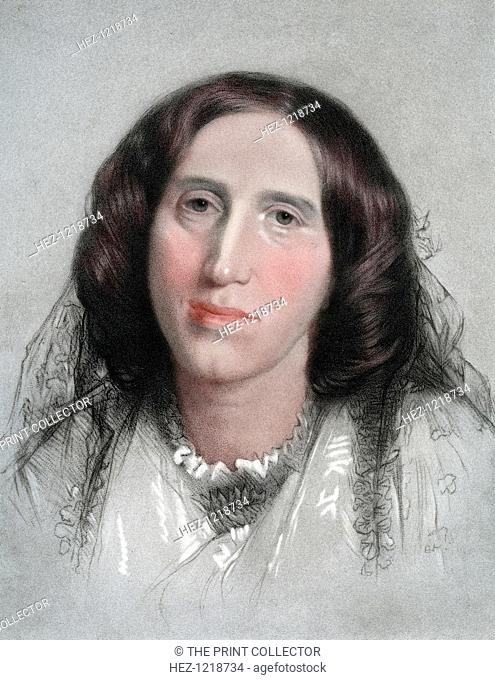 George Eliot, English novelist, 19th century. Eliot (1819-1880), is the pen name of Mary Anne Evans who was one of the leading writers of the Victorian era