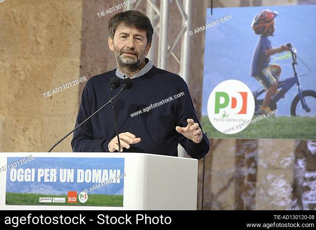 Italian Minister of Cultural Heritage Dario Franceschin during the meeting in Rieti, ITALY-13-01-2020