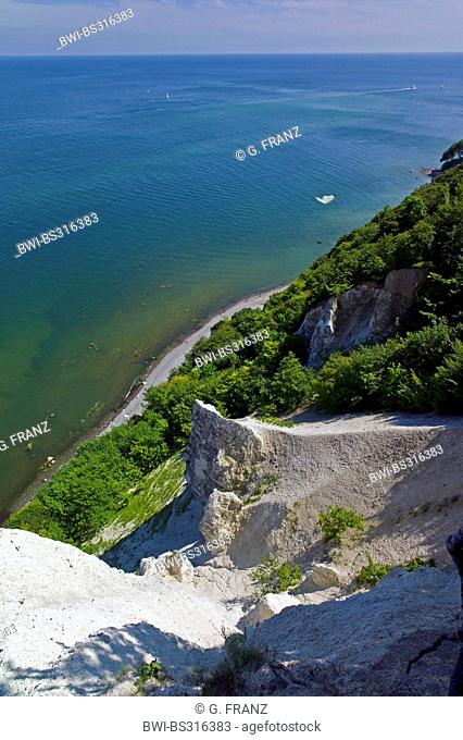 chalk cliffs seen from Victoria View , Germany, Mecklenburg-Western Pomerania, Ruegen