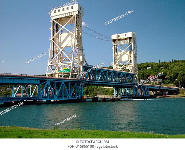 Houghton/Hancock, MI, Michigan, Portage Lift Bridge, Portage Lake, Bridgeview Park