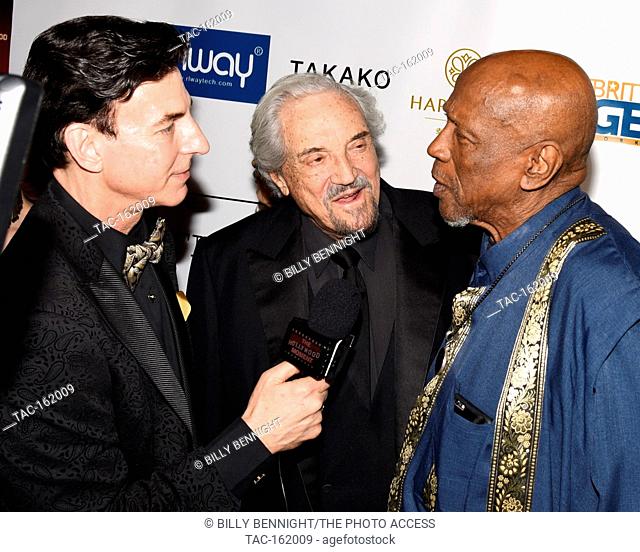 Hal Linden and Louis Gossett Jr. attends The 3rd Annual Roger Neal Style Hollywood Oscar Viewing Black Tie Dinner Gala and Roger Neal Style Gift Suite at The...