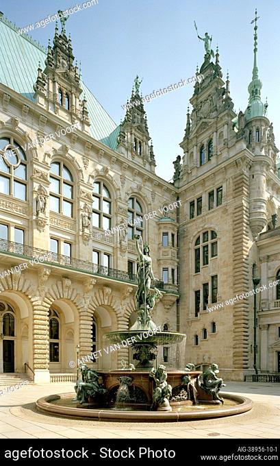 Hamburg, Rathaus, 1886-1897 - Germany