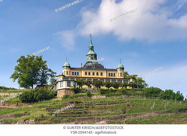The Spitz House is a former summer house in the wine-growing area of Radebeul. It is a landmark of the city of Radebeul near Dresden