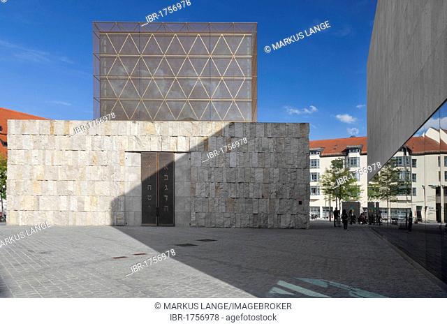 Jewish Centre on Jakobsplatz square with Ohel Jakob Synagogue, Munich, Upper Bavaria, Bavaria, Germany, Europe