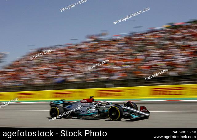 #63 George Russell (GBR, Mercedes-AMG Petronas F1 Team), F1 Grand Prix of Spain at Circuit de Barcelona-Catalunya on May 22, 2022 in Barcelona, Spain