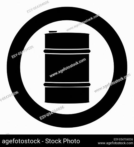 Oil baller icon black color vector illustration simple image flat style