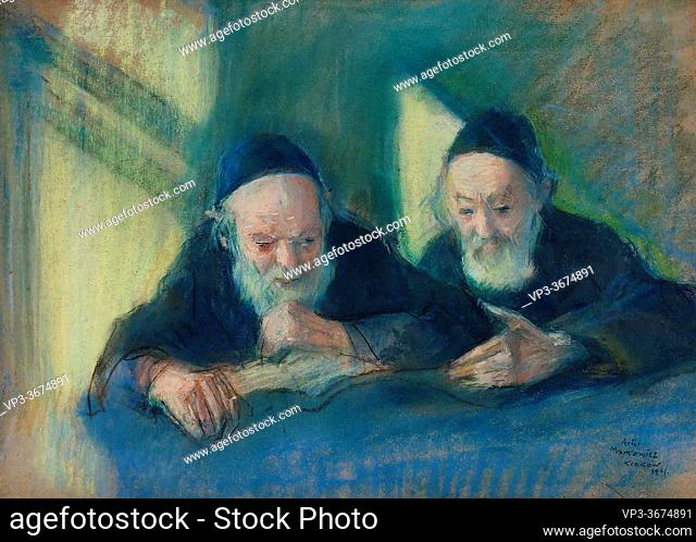 Markowicz Artur - Two Rabbis Talking - Polish School -