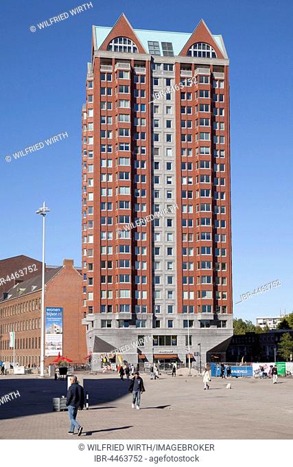 Statendam residential tower, Blaak Square, Rotterdam, Holland, Netherlands