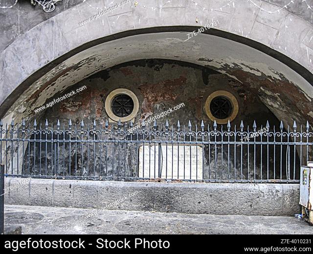 Fountain in Fish Market (La Pescheria). Metropolitan City of Catania, Sicily, Italy