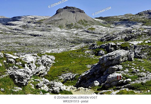 Puezgruppe; Blick auf Col dala sone; Dolomiten; Suedtirol; Italien; Dolomite alps; South Tyrol; Italy;
