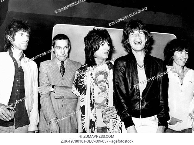 Jan. 1, 1978 - London, England, U.K. - Formed in 1962, the ROLLING STONES are the longest-lived continuously active group in rock and roll history