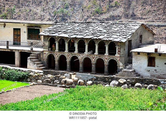 Stone house Dehradun Yamunotri the Uttarakhand India Asia