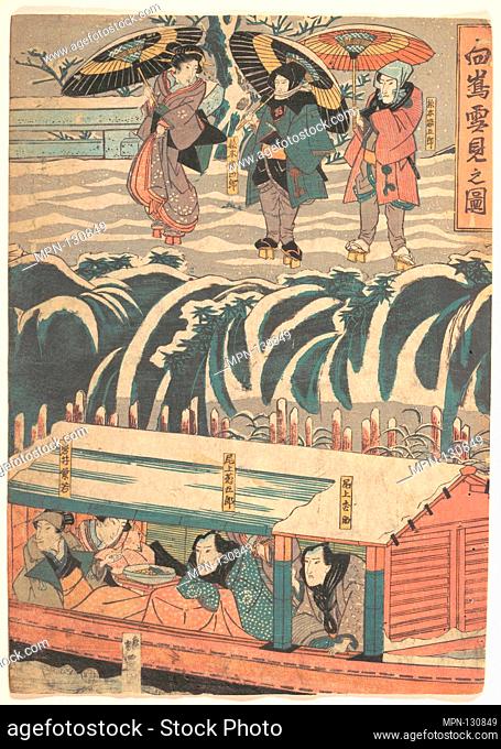 Print. Artist: Utagawa Kunisada (Japanese, 1786-1865); Period: Edo period (1615-1868); Date: 19th century; Culture: Japan; Medium: Polychrome woodblock print;...