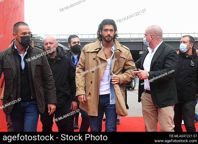 Can Yaman during the 'Christmas World' opening, Auditorium Parco Della Musica, Rome, ITALY-04-12-2021