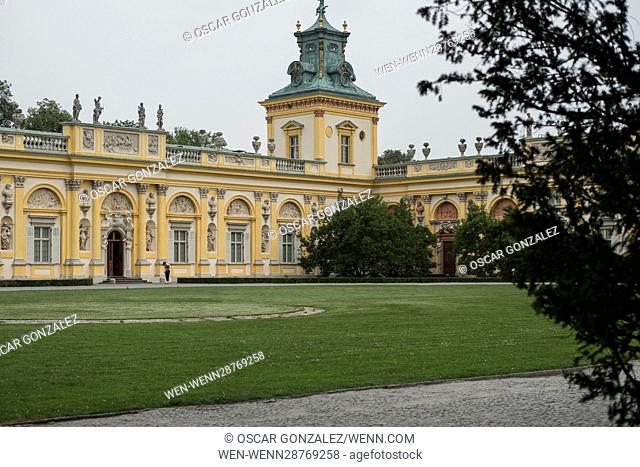 Wilanow Palace, a baroque palace in Warsaw, Poland, one of the most impressive and important historic buildings in Poland