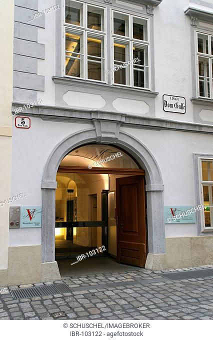 Mozart House, entrance, Domgasse (Austria, Vienna)