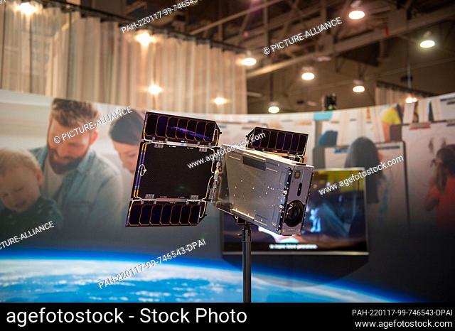 06 January 2022, US, Las Vegas: Sony is showing a satellite for its Star Sphere project at the CES technology trade show in Las Vegas