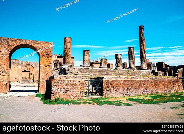Ruins of Pompeii, Ancient Roman city in Italy