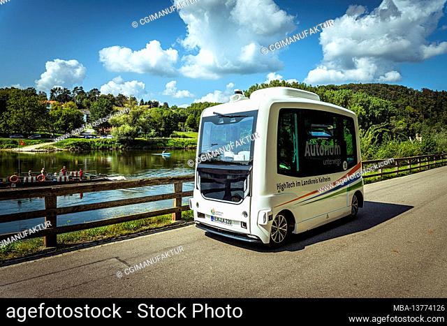 Mobility turnaround in local transport, self-driving bus, Weltenburg Abbey