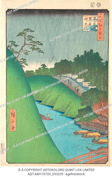 åæ‰€æ±Ÿæˆ¸ç™¾æ™¯ã€€æ˜Œå¹³æ©‹ã€€è–å ‚ã€€ç¥žç”°å·, Shohei Bridge, Seido Temple and Kanda River, Edo period (1615â€“1868), 1857, Japan