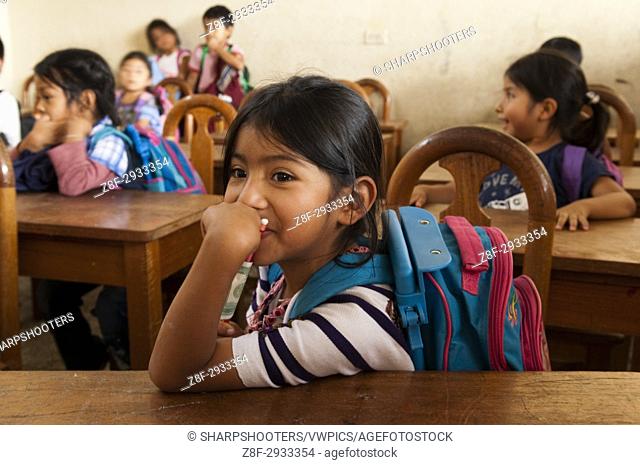 School of Santiago Atitlan, Lake Atitlan, Guatemala