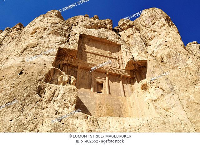 Tomb of King Darius II., Achaemenid burial site Naqsh-e Rostam, Rustam near the archeological site of Persepolis, UNESCO World Heritage Site, Persia, Iran, Asia