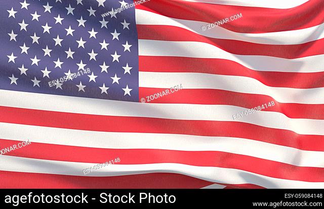 Background with flag of USA