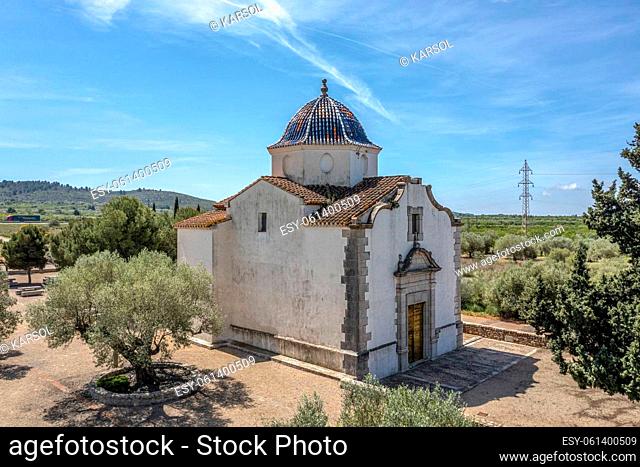 Hermitage of Calvary, in Alcala de Chivert Province of Castellon, Spain, is a construction of Valencian baroque style