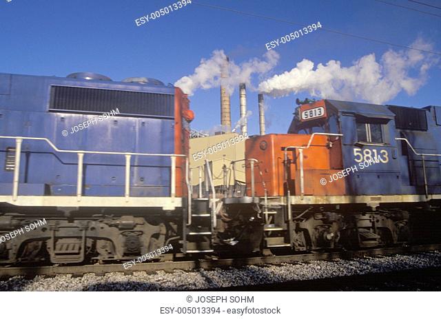 Trains at Chevrolet automotive plant in Detroit, Michigan