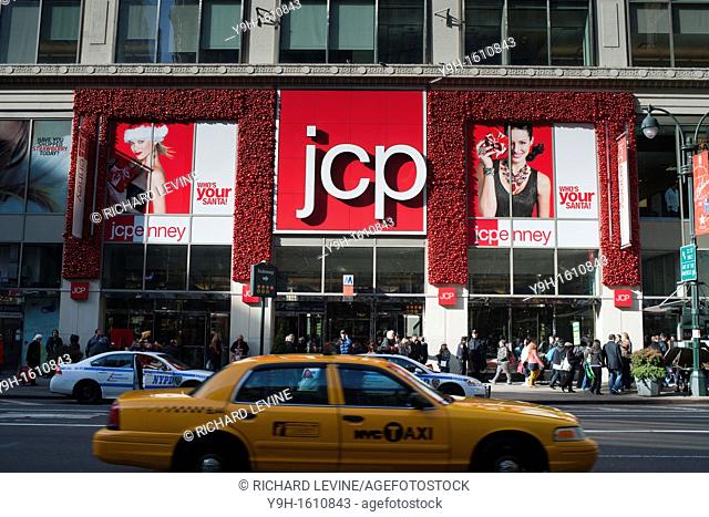 The Midtown Manhattan JCPenney department store in New York is seen decorated for Christmas