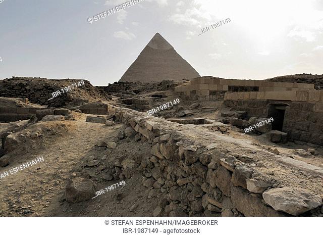 Chephren Pyramid, Pyramids of Giza, Cairo, Egypt, Africa