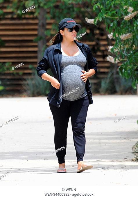 Pregnant Eva Longoria surrounds herself with close friends the day after her beloved dog Jinxy dies. The actress was spotted at a park in Beverly Hills for a...